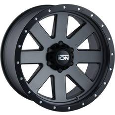 Ion Wheels 134 Series, 20x10 with 5x150 Bolt Pattern Matte Gunmetal/Black