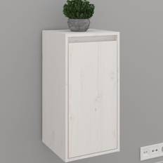 vidaXL white, 1 Pine Wall Cabinet