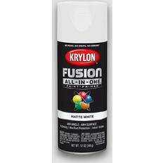 Krylon K02764007 Fusion All-In-One Spray Paint for Indoor/Outdoor Use, Matte White