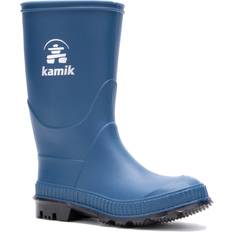 Blue Rain Boots Children's Shoes Kamik Kid's The Stomp Rain Boot - Light Navy