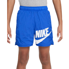 Nike Big Kid's Sportswear Woven Shorts - Game Royal/White