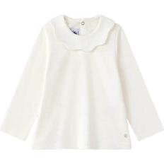 Petit Bateau Baby's Cotton Blouse - Marshmallow White