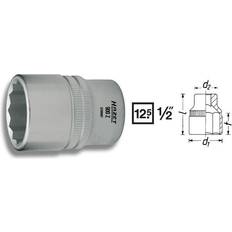 Ratschen Hazet 1/2" 12-kant Steckschlüsseleinsatz Ratsche