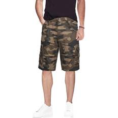 XRay Men's Belted Twill Tape Cargo Shorts - Brown Camo