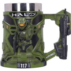  Halo Infinite UNSC 117 Master Chief Keychain with 2