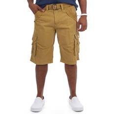 XRay Men's Belted Twill Tape Cargo Shorts - New Khaki