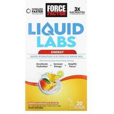 Carbohydrates Force Factor Liquid Labs Energy Rapid Hydration Electrolyte Drink Mix Mango