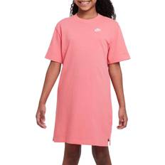 Dresses Nike Girls' Sportswear T-Shirt Dress, Medium, Sea Coral