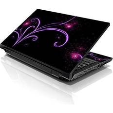 LSS 15 15.6 Inches Laptop Notebook Skin Sticker with 2 Wrist Pads Reusable Cover Protector Vinyl Sticker Cover Decal Fits 13' 16' Abstract