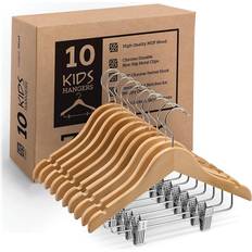 Honey Can Do White Kids Clothes Hangers with Clips, 18ct.