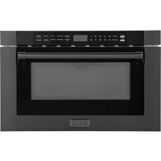 Black stainless steel microwave drawer ZLINE Traditional Black, Stainless Steel