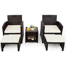 Costway 5PCS Outdoor Lounge Set