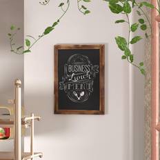 Presentation Boards Flash Furniture Canterbury 18 Torched Wood Mount Magnetic Chalkboard Sign