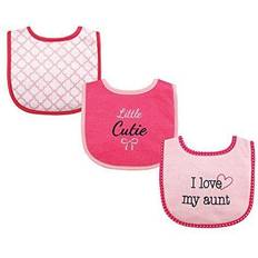 Drool Bibs on sale Luvable Friends cotton drooler bibs with fiber filling 3pk, girl aunt, one size