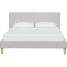 Low platform bed frame queen Main Mirabella Upholstered Low Profile Platform Bed