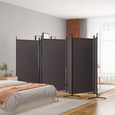 Brune Romavdelere vidaXL Brown, 520 2-Panel Room Divider