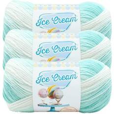 (3 Pack) Lion Brand Yarn Ice Cream Baby Yarn, Ube