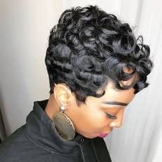 Short Pixie Cut Wig Black