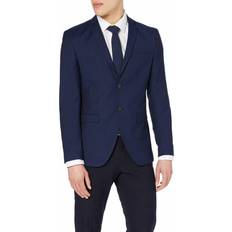 Blå - Herre Dressjakker Jack & Jones JPRSOLARIS Super Slim Fit Blazer - Blue/Dark Navy