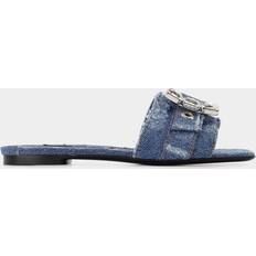 Dolce & Gabbana Damen Slides Dolce & Gabbana Pantoletten aus Denim blau