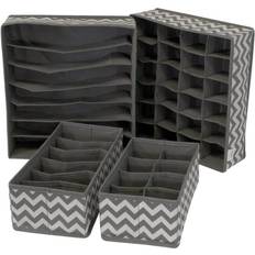 Storage Boxes Sorbus Set of 4 Foldable Drawer Dividers Closet Organizers Bed Organizer Storage Box