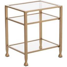 Glass metal end tables Bexley Metal/Glass End