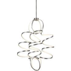 Kuzco Synergy Antique Silver Pendant Lamp 31.5"