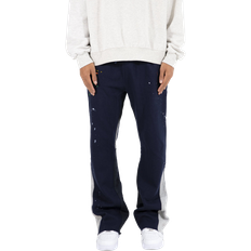 Contrast Bootcut Sweatpants - Red