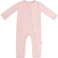 Rayon Jumpsuits Children's Clothing Kytebaby Core Zippered Romper - Blush