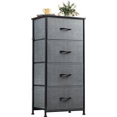 Fabric Chest of Drawers WLIVE Dresser with 4 Drawers Chest of Drawer 17.7x38.1"
