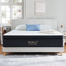 Molblly 12 Inch Hybrid Gel Memory King Coil Spring Mattress