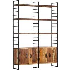 Luken - Natur Bücherregale vidaXL 4 Tiers Bücherregal 180cm