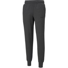 Puma L - Men Pants Puma Essentials Logo Fleece Pants Dark Gray Heather