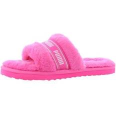 Puma Pink Slippers & Sandals Puma Women's Fluff Slipper, Fluo Pink White