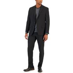 Clothing Van Heusen Men's Flex Plain Slim Fit Suits - Deep Black