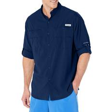 Men Shirts Columbia Men’s PFG Tamiami II Long Sleeve Shirt, Carbon