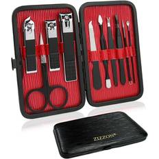 ZIZZON Travel Mini Manicure set Nail Clipper Care Grooming kit with Case