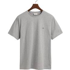 Gant T-Shirts Gant men's regular shield t-shirt, grey