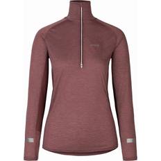 Johaug Aerial Wool Mix Half Zip Top 2.0 - Burgundy