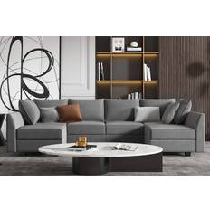 Honbay U Shape Sofa-2 Sofa 112.2" 6 Seater