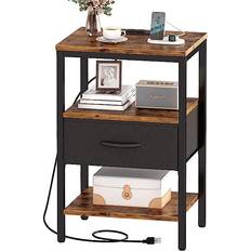 Superjare Nightstand Bedside Table 11.8x15.7"