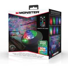 Monster Multi-Color Sound-Activated Laser Show Projector, Remote Control Night Light