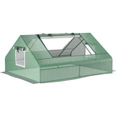OutSunny Greenhouses OutSunny 71" Mini Tunnel Greenhouse, Garden Planting Shed, Flower Planter Warm