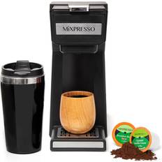 Mixpresso 2-In-1 Single Cup Coffee Maker & 14oz Travel Mug