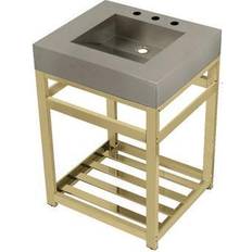 Rectangle Drainboard Sinks Kingston Brass Commercial 25" Wide Sink Set