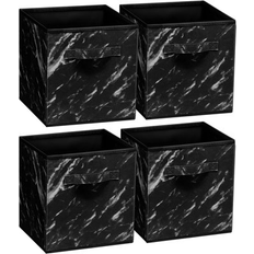 Black Storage Boxes Sorbus Foldable Cube Bins, Set 4 Storage Box