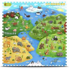 Creative Baby 9 Piece Playmat i-Mat, My Animal World