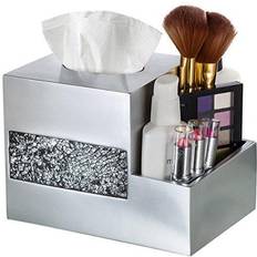 Silver Makeup Storage Creative Scents Nickle Tissue Box Cover