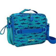 Bentgo Kids Prints Sharks Lunch Bag, Blue BGPTBAG-SHK Blue