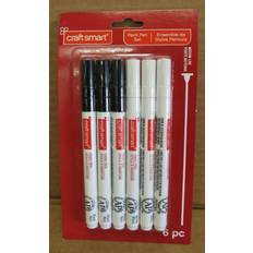 White paint pen Craft smart black & white paint pen set, 6pc